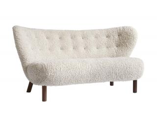 Sofa Little Petra VB2  Walnut / Sheepskin Moonlight  &Tradition