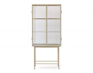 Vitrína Haze Reeded Glass  Cashmere  ferm LIVING