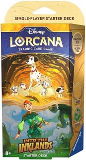 Disney Lorcana Into the Inklands Starter Deck Amber Emerald (Pongo & Peter Pan)