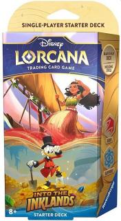 Disney Lorcana Into the Inklands Starter Deck Ruby Sapphire (Moana & Scrooge McDuck)