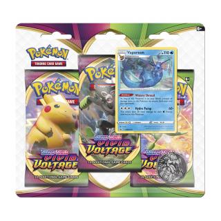 Pokémon TCG Vivid Voltage - Vaporeon 3 Pack Blister