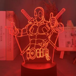 3D akrylová stolní lampička  DEADPOOL  - MARVEL