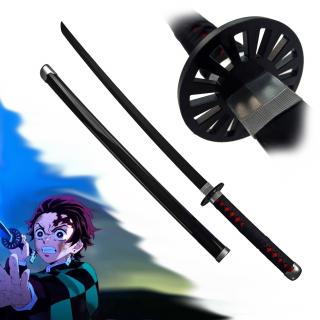 Dřevěná Ninchirin Katana  TANJIRO KAMADO  Demon Slayer