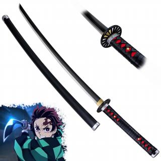 Funkční ocelová katana  TANJIRO KAMADO  - Demon Slayer