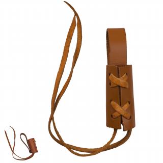 Jednoduchý kožený závěs na dýku/meč  BROWN SHEATH