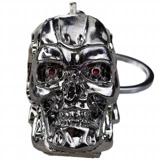 Přívěsek na klíče  SILVER SKULL OF T-800  - Terminator