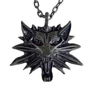 Zaklínačský amulet  SCHOOL OF WOLF  kovový