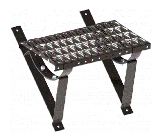 Komínová lávka Eurovent PLATFORM SET METAL 400/20 MM Barva: 8019 - hnědá, délka: 0,4 m