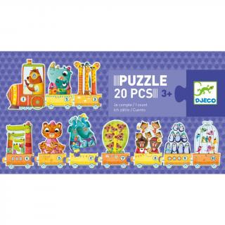 Djeco DLOUHÉ PUZZLE Kolik nás je?