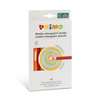 Pastelky trojboké PRIMO JUMBO 12 ks