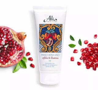 Alia Exfoliační a rozjasňující pleťová maska se sicilským granátovým jablkem 100 ml