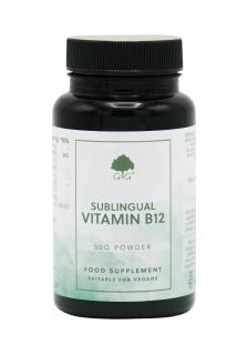 G&G Vitamins - Sublingvální vitamin B12 (metylkobalamin) - 50g prášek