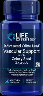 Life Extension Advanced Olive Leaf Vascular Support with Celery Seed Extract, 60 rostlinných kapslí