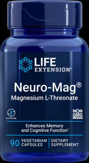 Life Extension Neuro-Mag® Magnesium L-Threonate, 90 rostlinných kapslí