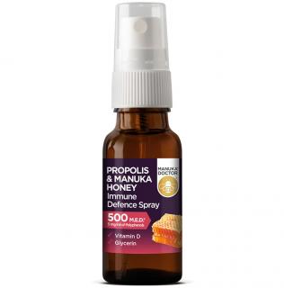 Manuka Doctor Vitamin D sprej s manukovým medem a propolisem 500 M.E.D. 20 ml