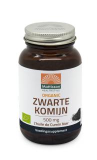 Mattisson BIO olej z černého kmínu 500 mg  - 90 kapslí