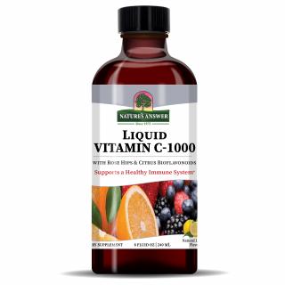 Natures Answer Liquid Vitamin C-1000, Natural Lemon - 240 ml