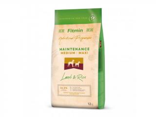 Fitmin Medium/Maxi Lamb+Rice 12 kg AKCE 6+1 ZDARMA