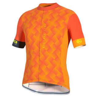 Pánský cyklistický dres Conegliano oranžový Velikost: XL