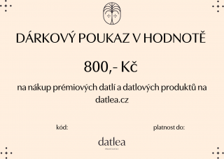 Dárková karta datlea