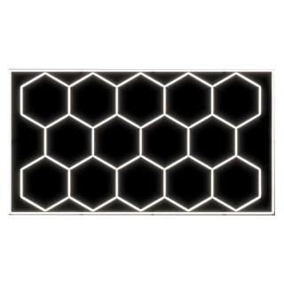 LED hexagonové světlo 6500 K (420x238 cm)