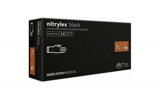 Mercator Nitrylex rukavice černé XL 100 kusů 