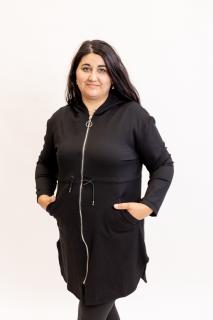 Kardigan CORA UNI - M-XL, Černá