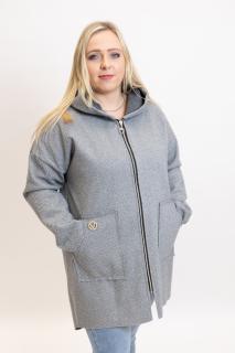 Kardigan LEXIE UNI - L-2XL, Šedá