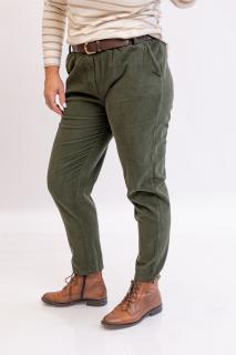 Manšestrové kalhoty SIA UNI - M-XL, Khaki