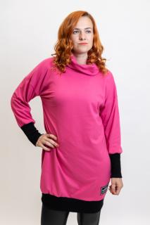 Mikinošaty GLAMOROUS UNI - M-XL, Růžová