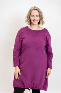 Mikinošaty LIVIA UNI - XL-3XL, Fialová