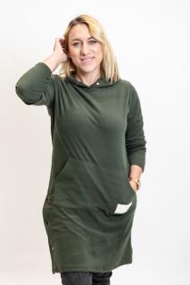 Mikinošaty TIPSY UNI - M-XL, Khaki