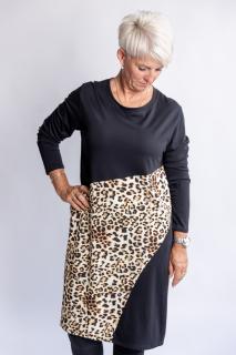 Šaty GLAM UNI - XL-4XL, Leopard