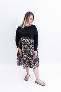 Šaty MAURICE UNI - XL-4XL, Leopard