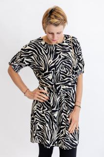 Šaty ZINA animal UNI - M-XL, zebra