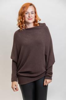 Svetr LOTTA UNI: M-2XL, čokoládová