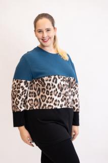 Svetr NALA UNI - XL-3XL, Petrolejová