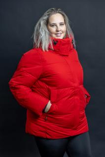 Zimní bunda WEST 23951 2XL, Červená