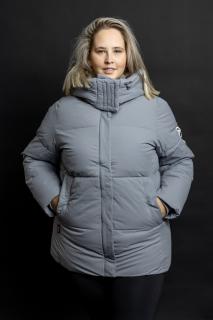 Zimní bunda WEST 23951 2XL, Stříbrná