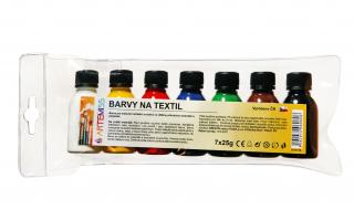 Sada barev na textil 7x25g