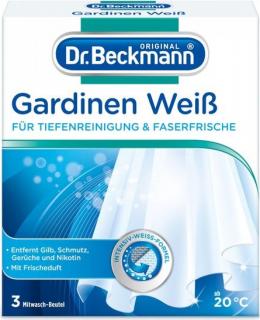 Dr. Beckmann prostředek pro rozjasnění a zářivou bělost záclon 3 x 40 g