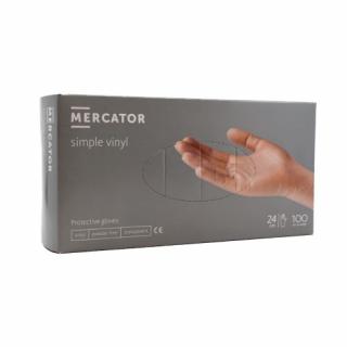 Vinylové rukavice Mercator Medical SIMPLE VINYL vel. 100ks Velikost: L