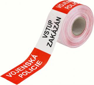 Vytyčovací páska VOJENSKÁ POLICIE varianta: 75 mm x 500 m