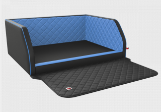 Postel pro psa do kufru Travelmat (na míru) Barva: Blackblue comfort plus