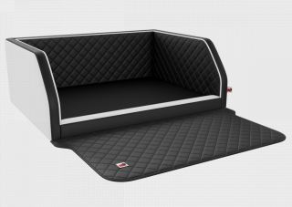 Postel pro psa do kufru Travelmat (na míru) Barva: Blacksnow duo plus