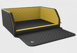 Postel pro psa do kufru Travelmat (na míru) Barva: Blackyellow comfort plus