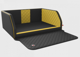 Postel pro psa do kufru Travelmat (na míru) Barva: Blackyellow select plus