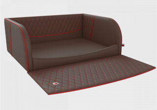 Postel pro psa do kufru Travelmat (na míru) Barva: Brownred extreme plus