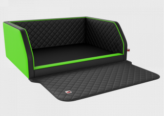 Postel pro psa do kufru Travelmat (na míru) Barva: Greenblack duo plus