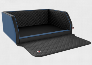 Postel pro psa do kufru Travelmat (na míru) Barva: Navyblack duo plus